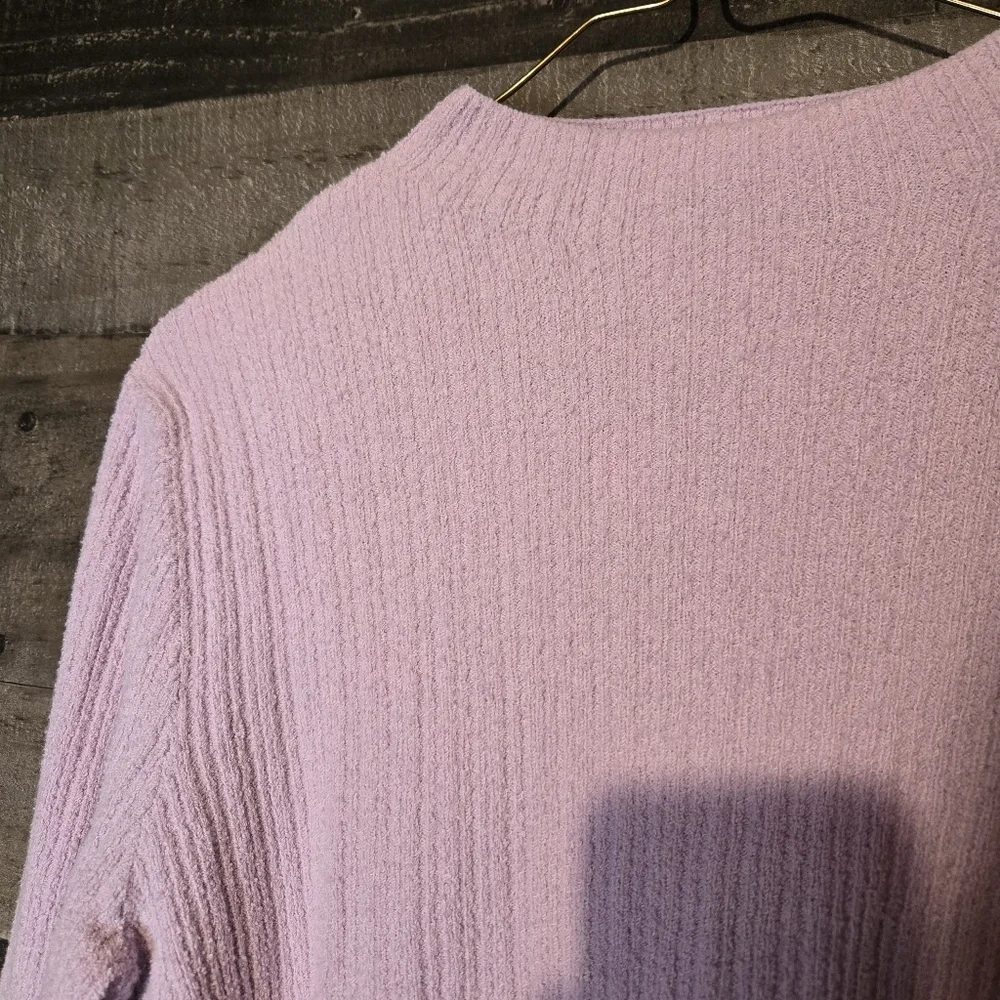 Old Navy Lavender Ribbed Crew Neck Sweater